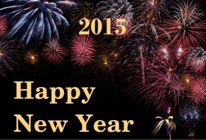 Happy New Year with firework